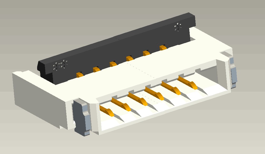 0.5mm Pitch FPC-CONN后掀蓋H1.0