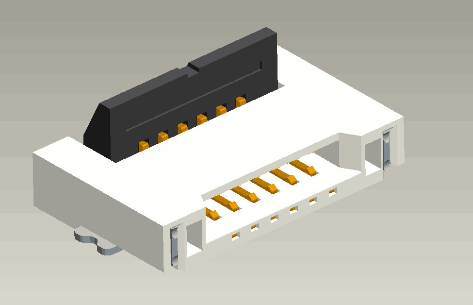 0.5mm Pitch FPC-CONN后掀蓋H1.2