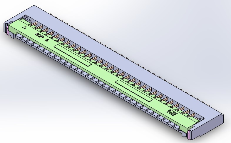 0.8mm Pitch FPC-CONN前掀蓋H1.35