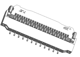 0.3mm pitch FPC-CONN前掀帶扣H1.2