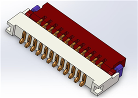 0.5mm Pitch FPC-CONN前掀帶扣H1.0